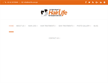 Tablet Screenshot of hairlife.com.pk